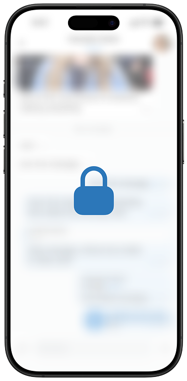 Keylane privacy screen blur